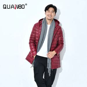 남성용 긴 초경량 패커블 후드 다운 재킷, 플러스 사이즈 5XL 6XL 8XL 7XL 코트, 블랙 캐주얼 재킷