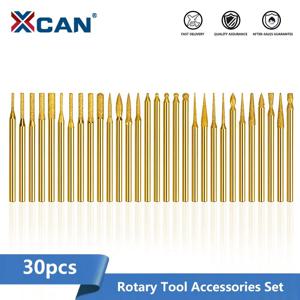 XCAN 다이아몬드 드릴 비트 30pcs 3.0mm 생크 다이아몬드 Burs 드릴 비트 세트 Dremel 전기 그라인더 연마 도구 파일