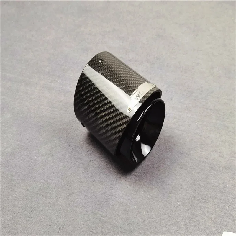 1 Pcs 미니 쿠퍼 F54 F55 F56 F57 R60 R61 F60 R55 R56 R57 R58 R59 S JCW 탄소 배기 팁 파이프 자동차 액세서리