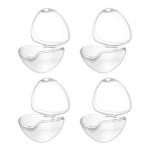 4pcs 아기 노리개 홀더 컨테이너 젖꼭지 상자 남자 운반 투명 Pacifying 액세서리 보관 케이스 쉴드