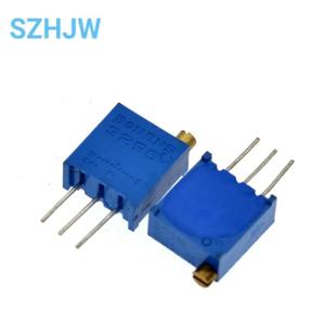 10PCS 3296 전위차계 키트 고정밀 3296W 가변 저항 100R -1M 200R 500R 1k 2k 5K 10K 20K 50K 100K 200k 500k