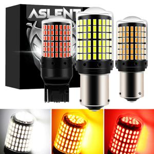 2 개 1156 BA15S P21W BAU15S PY21W 7440 W21W P21/5W 1157 BAY15D 7443 3157 LED 전구 144smd 캔버스 램프 역방향 지시등
