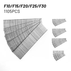 1105pcs F15/F20/F25/F30 네일 건 스트레이트 브래드 손톱 가구에 대 한 스테인레스 스틸 스테이플러 네일러 스테이플 DIY 목공 도구