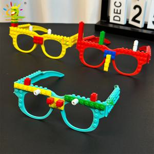 파티 수집 빌딩 블록 안경 베이스 플레이트 프레임 친구 DIY 장난감 장식 안경 액세서리 벽돌 크리스마스 선물