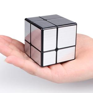 Qi Yi 2x2x2 3x3x3 매직 미러 큐브 골드 실버 전문 스피드 큐브 퍼즐 스피드 큐브 교육 완구 어린이 선물 용품