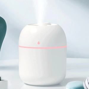 USB 미니 가습기 아로마 에센셜 오일 디퓨저, 가정용 자동차 초음파 음소거 미스트 메이커 디퓨저, LED 컬러 램프 포함