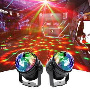 HCWE USB 미니 매직 볼 가족 파티 Led 조명 운반 브래킷 디스코 자동차 UV 분위기 조명 장식 가족 파티 조명