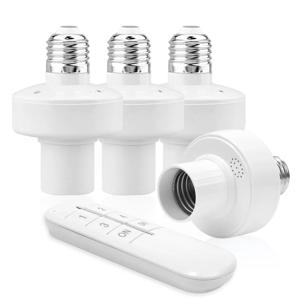 무선 리모컨 E27 조명 소켓 램프 거치대, LED 전구 램프 소켓 무선 조명 스위치 키트 AC180-250V, 20m 범위