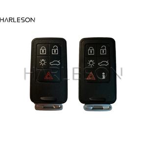 5/6 버튼 볼보 S60L/XC60/S80L/V60/V40 Fob 자동차 키 블랭크 케이스 커버 교체 용 스마트 자동차 원격 키 쉘