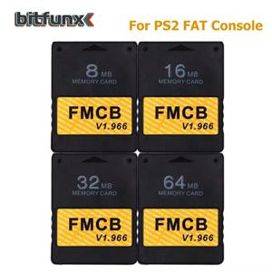 Bitfunx 무료 McBoot V1.966 PS2 Fat 콘솔용 8MB/16MB/32MB/64MB 메모리 카드