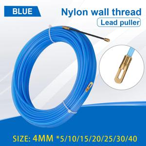 4mm 5M ~ 40M 유리 섬유 케이블 풀러 전기 케이블 가이드 장치 전기 기사 물고기 테이프 와이어 보조 도구에 대 한 나일론 덕트 뱀 와이어