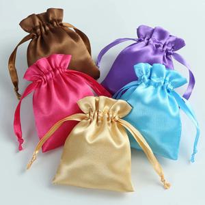 10pcs 보석 헤어 시계 신발에 대 한 작은 실크 얼룩 Drawstring 가방 다이아몬드 구슬 반지 메이크업 선물 여행 포장 파우치