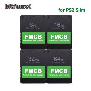 Bitfunx Fortuna FMCB Sony Playstation2 PS2 슬림 게임 콘솔용 무료 McBoot 메모리 카드