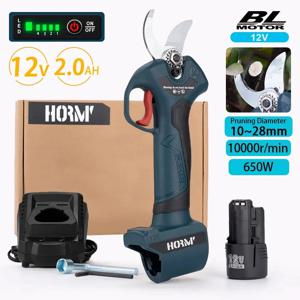 Hormy Gardens 브러시리스 전기 무선 가지 치기, 과일 나무 과수원 관목 가지, 효율적인 가지 치기 가위, BOSCH 12V 배터리용