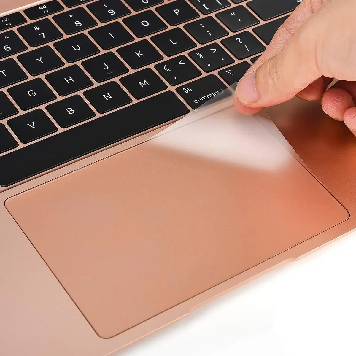 [2PCS] MacBook Air & Pro 13 14 15.3 16 12 인치 M1 M2 M3 칩 터치 패드 커버 용 트랙 패드 보호대 긁힘 방지 접착제 없음