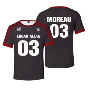 New The Foxhole Court Edgar Allan Ravens 라크로스 저지 코스프레 MORIYAMA KNOX 티셔츠 3D 남성용/여성용 의류 키즈 탑
