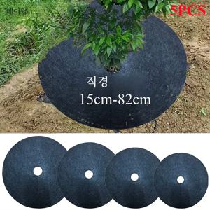 부직포 나무 뿌리 덮개 링 잡초 장벽, 보호 매트, 식물 덮개, 잔디 방지, 원예 직물 잡초 제어, 15cm-82cm