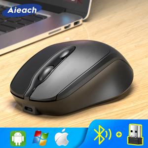 Aieach 충전식 무선 블루투스 마우스 자동 무선 COMPUT MOUS USB 인체 공학적 게이머 마우스 컴퓨터 노트북 Macbook