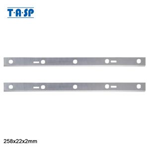 TASP HSS 목재 대패 블레이드 Scheppach HMS1080 1050 1070 Bernardo PT-250 Kity DRA 260 용 258x22x2mm 두께 나이프