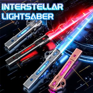 HUIQIBAO 다채로운 Lightsaber 조정 가능한 라이트 세이버 어린이를위한 장난감 소년을위한 개폐식 칼 장난감 빛나는 선물 라이트 세이버