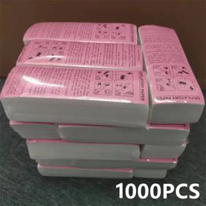 100/500/1000pcs 여성 남성 부직포 제모 왁스 종이 바디 다리 팔 제모 제 모기 왁스 스트립 종이 롤 고품질