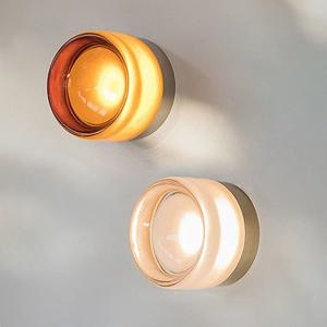 현대 LED 벽 램프 거실 앰버 젤리 장식 벽 Sconces 복도 연구 식당 홈 인테리어 스모키 그레이 고정 장치
