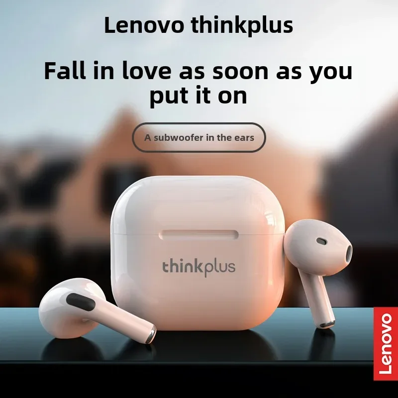Lenovo Thinkplus LP40 블루투스 이어폰, 휴대폰 음악 게임용 무선 헤드셋, 오리지널 선택