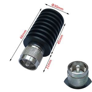 25W UHF 수 더미 로드 PL259 SO239 RF 동축 로드 U 유형 스타일 M 수 플러그 커넥터 50 Ohm DC-500MHz