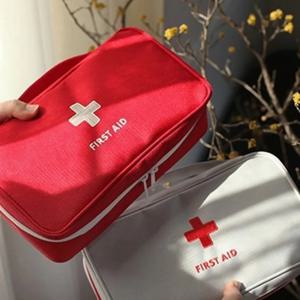 건강 의학 응급 처치 키트 옥스포드 천 휴대용 여행 보관 응급 키트 토트 백 야외 의료 가방 보관 가방 건강