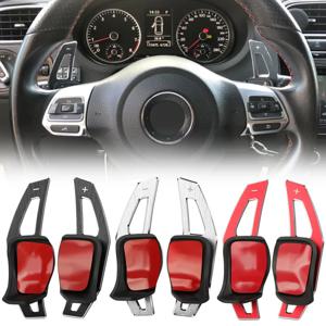 DSG 스티어링 휠 패들 확장 시프트 커버 VW 골프 5 6 MK6 GTI R Jetta MK5 Passat B6 B7 CC Polo Sharan Tiguan Seat Leon