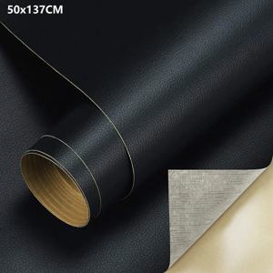 50x137cm(19.7x54inch) 자체 접착 가죽 수리 패치 키트 소파 가구 자동차 좌석 용 자체 접착 가죽 테이프 PU 소파 Fab