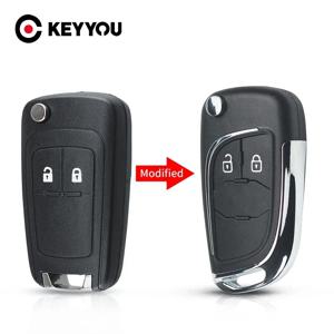 KEYYOU OPEL Insignia Astra Zafira Mokka Agila Corsa Meriva Signum Tigra Mando 수정 된 자동차 키 용 Chevrolet Cruze의 새로운 기능