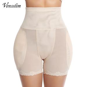 Vensslim 여성 엉덩이 강화제 바디 셰이퍼 엉덩이 기중 장치 Shapewear 속옷 패드 높은 허리 트레이너 플러스 사이즈 배꼽 컨트롤 팬티