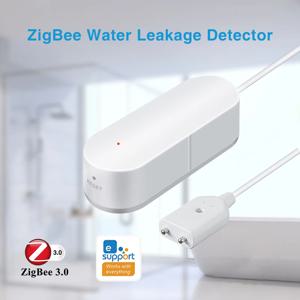 Ewelink Zigbee3.0 물 센서 알람, 누수 감지기, 홍수 경고, 범람 보안 경보 시스템, Zigbee 게이트웨이 작동