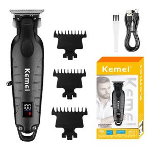 Kemei KM-2293 헤어 커팅 머신 전문 충전식 이발사 헤어 클리퍼 전기 헤어 트리머 남성용 무선
