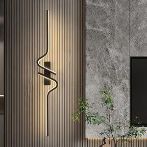 현대 미니멀리스트 스트립 Led 벽 조명 침실 조명 머리맡 벽 Sconce Led 조명 거실 TV 소파 배경 벽 램프