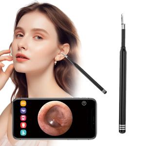 스마트 비주얼 이어 클리너 5.5mm 3-in-1 귀 검 이경 귀지 제거제 피커 USB C 충전 내시경 미니 카메라 건강