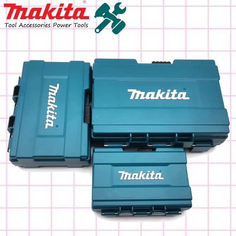 Makita 원래 도구 액세서리 보관 상자 드릴 비트 나사 자석 소켓 하드웨어 부품 홈 스타일 휴대용 소형 케이스