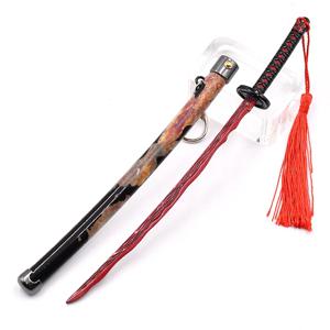23cm 링 게임 혈액의 주변 강 검 합금 팝업 검 무기 모델 장식 공예 키 체인 장식 장난감 Katana
