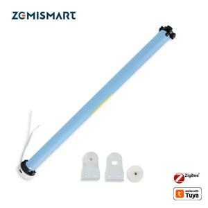 37 38mm 튜브용 배터리가 포함된 Zemismart Zigbee 롤러 쉐이드 모터는 Tuya 및 Smart Life APP Alexa Google 홈 제어와 함께 작동합니다.