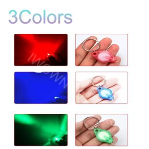100PCS 미니 LED 키 체인 조명 UV 손전등 UV 빛 포켓 크기 비상 조명 미니 토치 블랙 라이트 키 체인 손전등