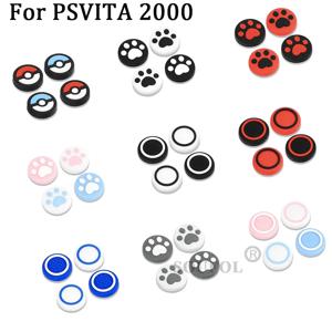 Psvita PS Vita PSV 1000 Fat/2000 슬림 보호 케이스 게임 액세서리 용 4pcs 실리콘 소프트 엄지 스틱 그립 캡 조이스틱 커버