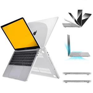 MacBook Pro 13인치 케이스 2022-2016 출시 M1 A2338 A2289 A2251 A2159 A1989 A1706 A1708 보호용 하드 케이스 크리스탈 클리어