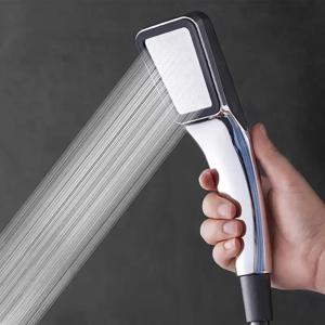1PC 과급 샤워 헤드 단일 헤드 휴대용 가정용 슈퍼 강한 욕실 샤워 온수기 태양 건조 샤워 헤드