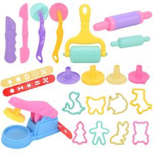 플라스틱 세트 칼 몰드 어린이 교육 장난감, 3D 플라스티신 몰드 모델링 클레이 액세서리, DIY 놀이 반죽 도구 키트