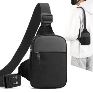 남자의 가슴 가방 패션 작은 캔버스 어깨 Crossbody 가방 남자 미니 천으로 슬링 스포츠 크로스 전화 남성 핸드백