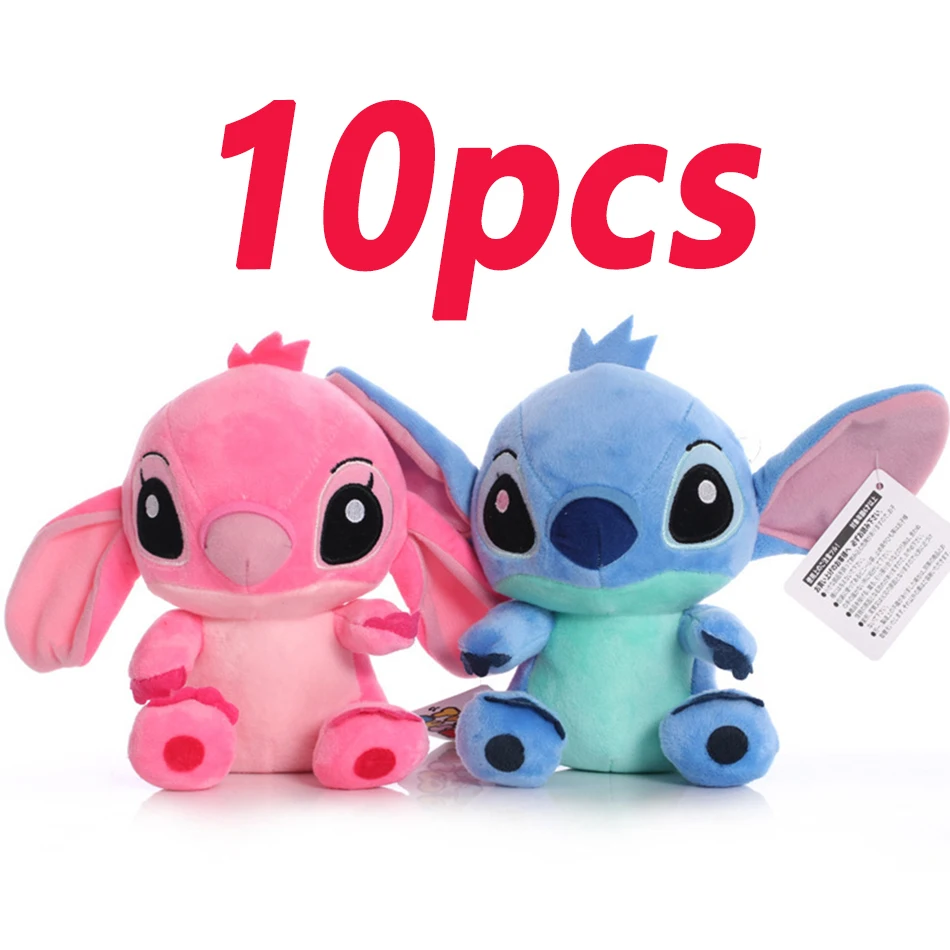 12cm 20cm 25cm 스티치 인형 봉제 모델 만화 인형 봉제 인형 애니메이션 플러시 아기 장난감 카와이 어린이 생일 선물