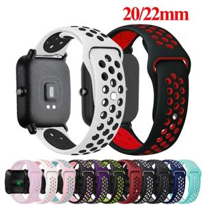 Amazfit GTS 4/GTR 4/3/2 미니/프로/스트라토스/밸런스 스포츠 실리콘 팔찌 Amazfit bip 5-bip 3 pro 스트랩 용 20mm/22mm 시계 밴드