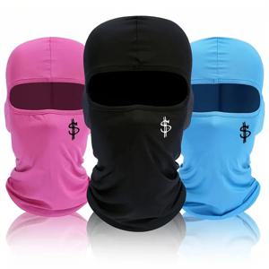 남성 여성을위한 1pc 달러 인쇄 마스크 후드 야외 승마 스키 및 하이킹 Balaclava 모자 방풍 및 선 스크린 태양 모자