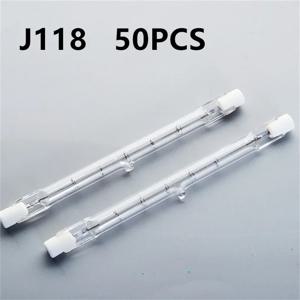 10/50PCS J118 100W 200W 300W LED 유리 튜브 COB 전구 높은 전력 옥수수 램프 할로겐 빛 교체 도매